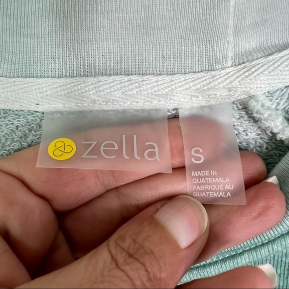 Zella Jamie Space Dye Crew Neck Long Sleeve Sweatshirt Teal Morn Women’s S - Picture 7 of 12